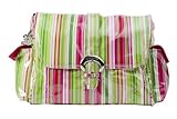 Kalencom Laminated Buckle Changing Bag (Jazz Stripes Ruby) by Kalencom