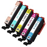 EPSON エプソン SAT-(C/M/Y/LC/LM)【カラー5色セット】 最新 互換 インクカートリッジ 《ICチップ搭載・残量表示対応》 サツマイモ 純正と併用可能 (対応機種: EP-712A EP-713A EP-714A EP-715A EP-812A EP-813A EP-814A EP-815A EP-716A EP-816A)【STAR JET製】