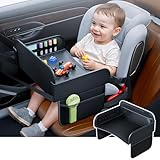 YouCar トヨタ アルファード ヴェルファイア 30系 チャイルドシート ベビーテーブル チャイルドデスク チャイルドトレイ キッズテーブル 子供机 後部座席 折りたたみ式 車載 食事 お遊び台 収納 おもちゃ 固定バンド付き