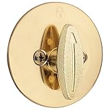 Kwikset 663 3 RCL RCS 663 Single Cylinder Polished Brass Single-Sided Deadbolt [並行輸入品]