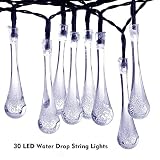 iSTYLE 充電式LEDイルミネーションライトSolar String Lightsソーラストリングライト 20ft 30 LED球 Ledライト アウトドア用 防水防滴 クリスマス、パーティー、