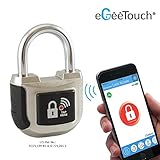 eGeeTouchスマートパッドロック第2世代 インドアでも使える南京錠 スマホやスマートウォッチで鍵や暗証番号不要 Android, iOSに対応 (1)