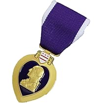 ★アメリカ軍の勲章/徽章＊パープルハート他３連メダルバー（実物） ☆アメリカ軍の勲章/徽章＊パープルハート他3連メダルバー