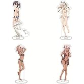 MMCOS Fate/kaleid liner プリズマ☆イリヤ アクリルスタンド 4個セット クロエ・フォン・アインツベルン 展示用 デコレーション コレクション 台座 装飾品 置物 グッズ 部屋飾り 贈り物 小物