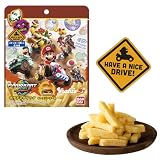 バンダイ(BANDAI) マリオカート ワールド ステッカーつきポテトスティック チーズバーガー味 スナック菓子 食玩 【BOX販売/10個セット】