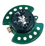 Dramm 15024 ColorStorm 9-Pattern Turret Sprinkler with Heavy-Duty Metal Base, Green [並行輸入品]