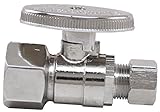 Plumb Craft 7830700LF 1/2-Inch by 3/8-Inch Low Lead Quick Shutoff Straight Valve [並行輸入品]