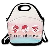 Go On Choose 世界地図 マップ お弁当バッグ ランチバッグ ベビー用バッグ One Size ブラック