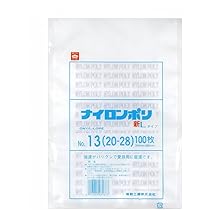 Amazon.co.jp: ナイロンポリ 新Lタイプ規格袋 No.13 （100枚） 巾200