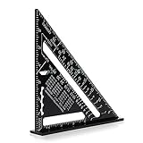 function-ruler新しいBritish Imperialシステムブラックアルミニウム合金メジャー速度Square Roofingルーラー
