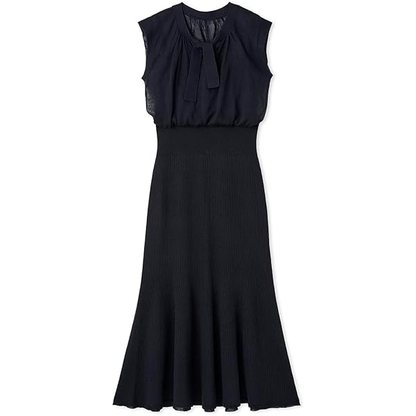 Amazon.co.jp: [セルフォード] ファーカラーフィットアンドフレアー