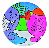 Monsieur Madame MR921E Small Plate Little Miss Naughty and Wise by Monsieur Madame