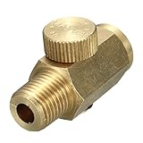 1/4 Inch Npt Air Pressure Valve Inline Regulator Solid Brass