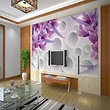 lhdlily 3d壁紙壁画壁ステッカーThickeningカスタム写真壁ステッカー絶妙なステレオジオメトリ花内部壁テレビ壁背景壁 LHDLily-3629845686