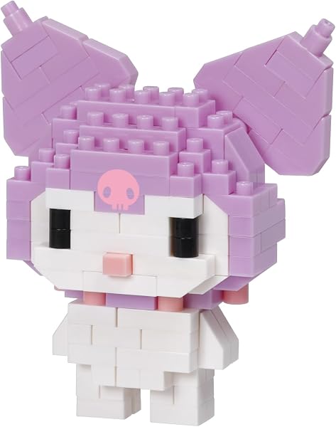 nanoblock NBCC_179 Kawada Nanoblock Sanrio Characters, Kuromi, 160 Pieces, 12 Years and Up - 1