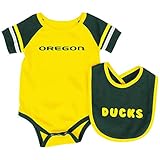 University of Oregon Ducksベビーボディスーツとよだれかけセット幼児Jersey