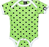Lime Green with Black Polka Dot One Piece from Sourpuss Clothing (0-3M) [並行輸入品]