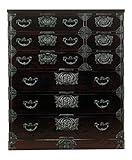 岩谷堂箪笥 はやて2号 南部鉄器金具 牡丹紋様 NO.280