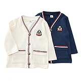 【アウトレット】La Chiave カーディガン(80～130cm)キムラタンの子供服 オフホワイト 90 (53277x53477-151a)