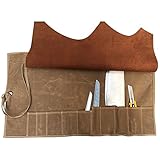 HENSE (ハンセ) ツールバッグ ツールロール 70CM*39CM携帯型 作業 道具収納 カーキー