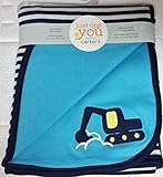Just One You By Carter's Reversible 2-ply Receiving Blanket Backhoe by Just One You