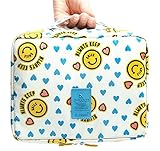 hipa hipaトラベル コスメポーチ 整理整頓 ポップな柄 花柄 水玉 アレンジケース バッグ 収納 旅行 出張 オーガナイザー バックインバック コンパクトケース（クラシック・レッド）