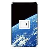 スイッチプレート カバー デザイン 宇宙 アース 1つ穴