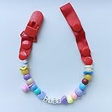 Pumpumly ベビー おしゃぶりホルダー かわいい　おしゃぶりクリップ(6色ある)