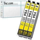 Inc.com IC84 (Y/イエロー) 互換 インク カートリッジ ３本セット 残量表示対応最新ICチップ ISO14001/ISO9001認証工場生産 国内梱包再検品 エプソン 用 虫めがね