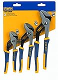 IRWIN Tools VISE-GRIP Groove Joint Pliers Set, 3-Piece (1773638) [並行輸入品]