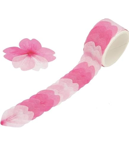 Amazon.co.jp: Sincerestore 桜の花びら マスキングテープ 和紙テープ