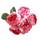 Fenteer ウェディング　ブーケ　牡丹の花　結婚式　造花　おしゃれ　アートフラワー 　花嫁　プレゼント　全6色 - 6