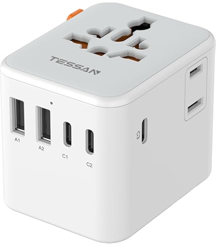 Amazon.co.jp: TESSAN 変換プラグ 海外 コンセント 45W 急速充電 海外