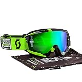 Scott スコット Hustle LE ハッスル MX ゴーグル Pro Circuit Monster Energy 25 Years プロサーキット モンスターエナジー 25イヤーズ ブラックグリーン グリーンクロームレンズ 限定版 [並行輸入品]