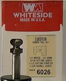 Whiteside Router Bits 6026 Drawer Pull Bit with 1/4-Inch Radius, 1-1/2-Inch Large Diameter and 13/16