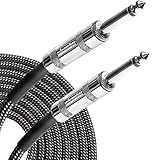 micawber ギター ベース シールド ケーブル S-S [国内トッププレーヤー推薦] 断線しにくい 軽量 ツイード織布 (3m)