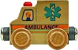 【米国正規商品・並行輸入】ネームトレイン 木製おもちゃ NameTrain Ambulance 救急車
