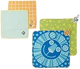 Sassy ミニタオル&ループ付きタオル4pcセット ブルー 【ギフト】 GFSA00102