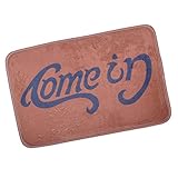 Hongma 面白い英語 フットマット フランネル生地 玄関 ウェルカム バスマット 吸水 ノンスリップ 浴槽 床 59x39.5cm come in