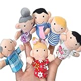 Sunworld ベビー 指人形アヒル おもちゃ ぬいぐるみ ファミリー　パペット オモチャ 玩具 ベビー 3ヶ月 5ヶ月 1歳 赤ちゃん ベビーグッズ 出産祝い 6個セット
