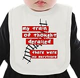 My train of thought derailed ネクタイを有する有機ビブ Medium