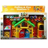 15pc Teach Time Educational Police & Fire Station Play Activity Set for Babies & Toddlers [並行輸入品]