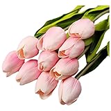シミュレーションチューリップ – TOOGOO ( R ) 30pcs /ロット人工花リアルタッチPUチューリップ人工ブーケ花ホーム装飾ウェディング装飾花＠＠レッド＠ 078649A8