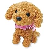 アローズ 動くぬいぐるみ 犬 動くおもちゃ 鳴く 犬のぬいぐるみ かわいい よびかけアクション愛犬モカちゃん 6C181