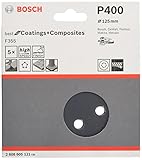 BOSCH(ボッシュ) サンディングペーパー125ｍｍφ #400 (5枚入)   2608605121