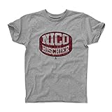 500レベルのNico Hischierユース&キッズTシャツ – New JerseyホッケーファンギアNHLの公式ライセンス選手Association – Nico Hischier Puck R