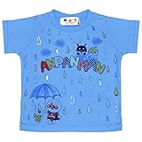 アスナロ（トップス 半袖tシャツ） アンパンマン 半袖Tシャツ 男の子 女の子 ベビー 子供 プリント90 サックス