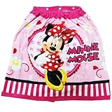 Disney ディズニー ミニーマウススナップ付巻きタオル プールタオル 60cm丈 [Baby Product]