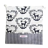 (ニニータ)ninita コップ巾着　ハートバンビ柄