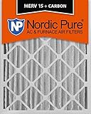 Nordic Pure 16x24x4M15+C-2 MERV 15 Plus Carbon AC Furnace Air Filters Qty 2 [並行輸入品]